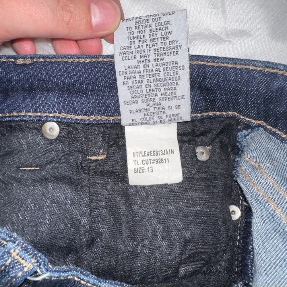STS Blue Jeans (Nordstrom) | High Rise Denim Shorts Medium Dark Wash Cuffed Hem